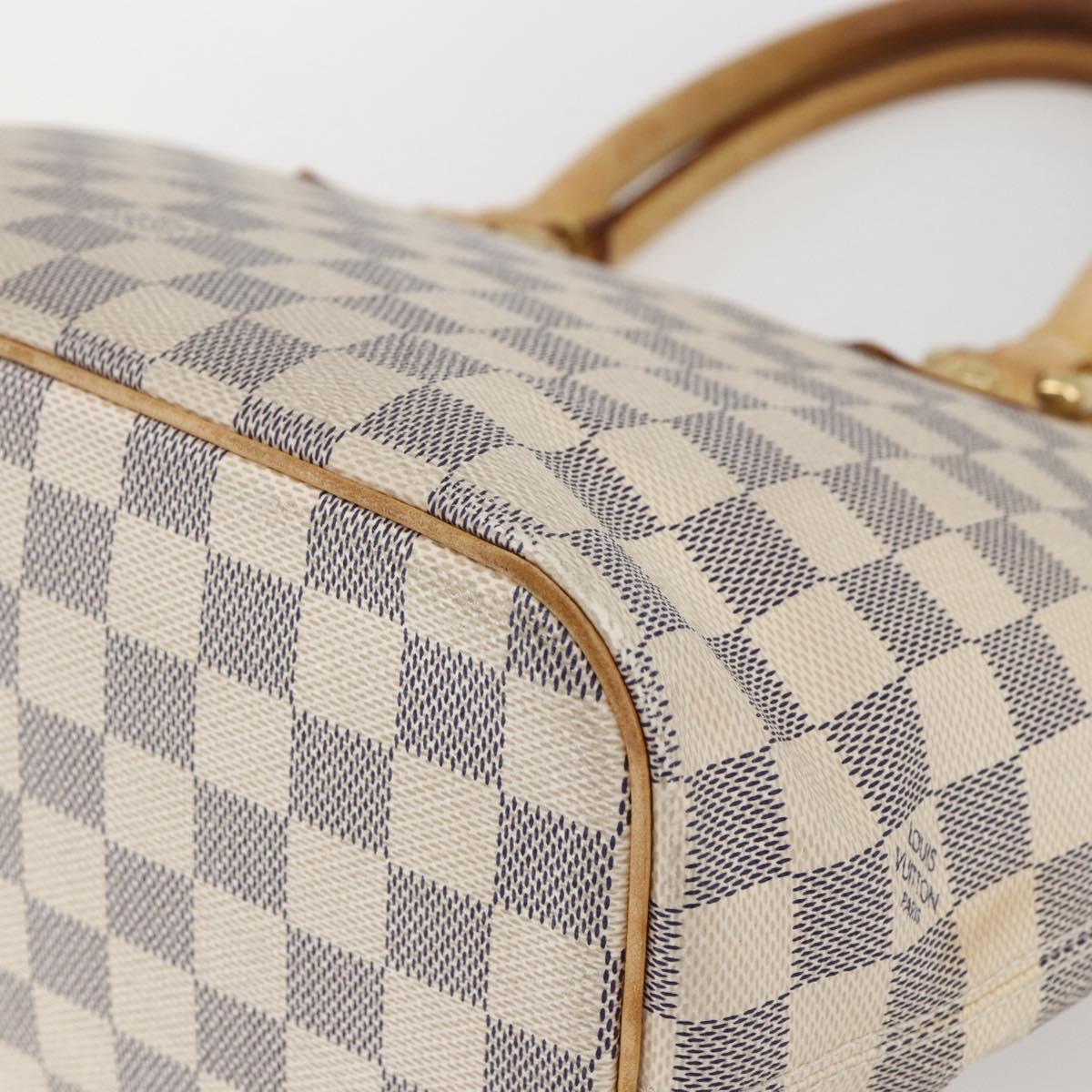 LOUIS VUITTON Damier Azur Saleya PM Tote Bag N51186 LV Auth 162007