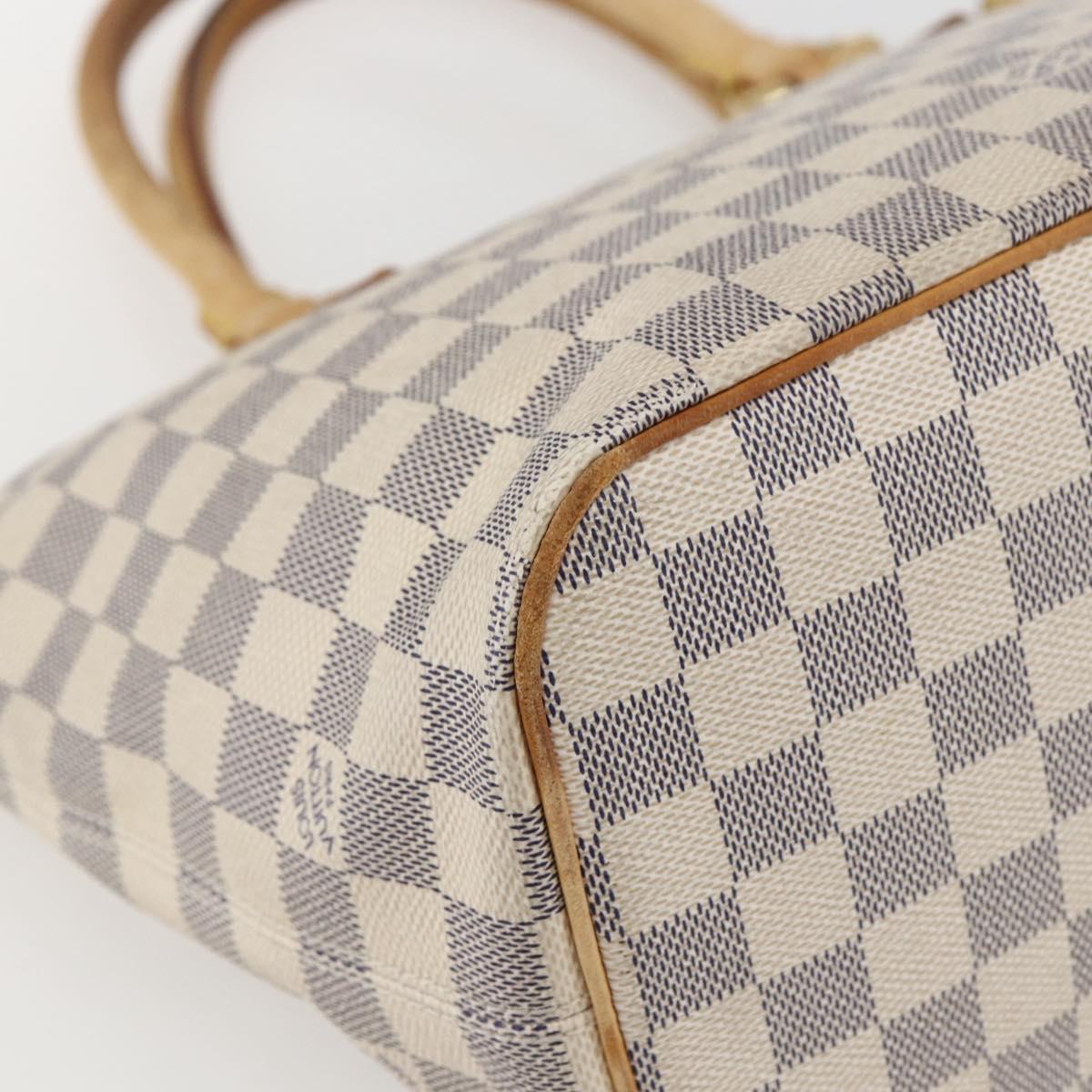 LOUIS VUITTON Damier Azur Saleya PM Tote Bag N51186 LV Auth 162007