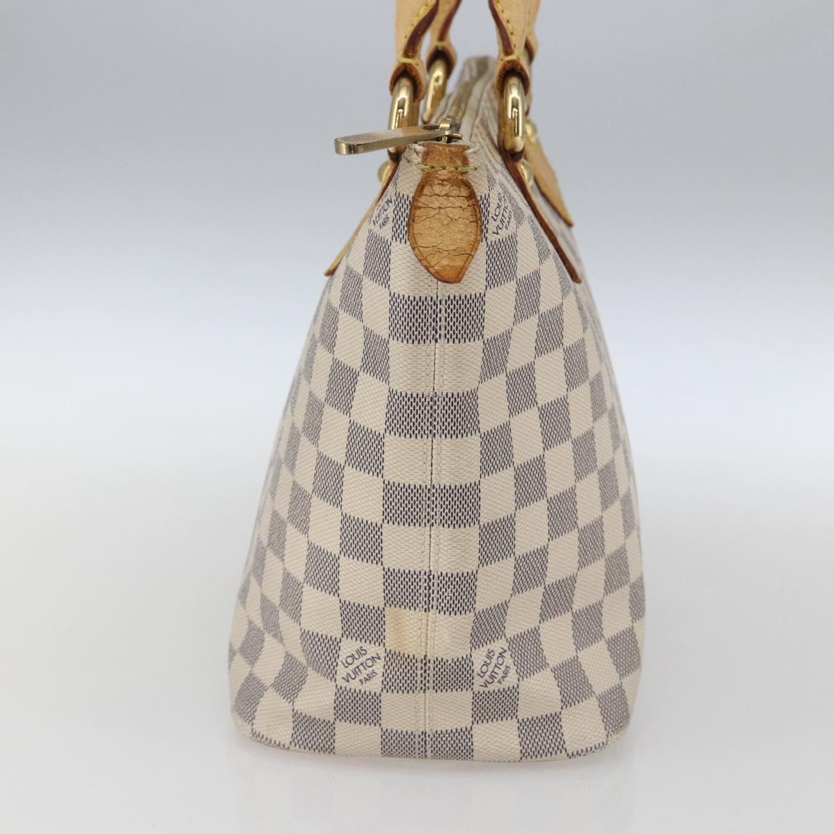 LOUIS VUITTON Damier Azur Saleya PM Tote Bag N51186 LV Auth 162007