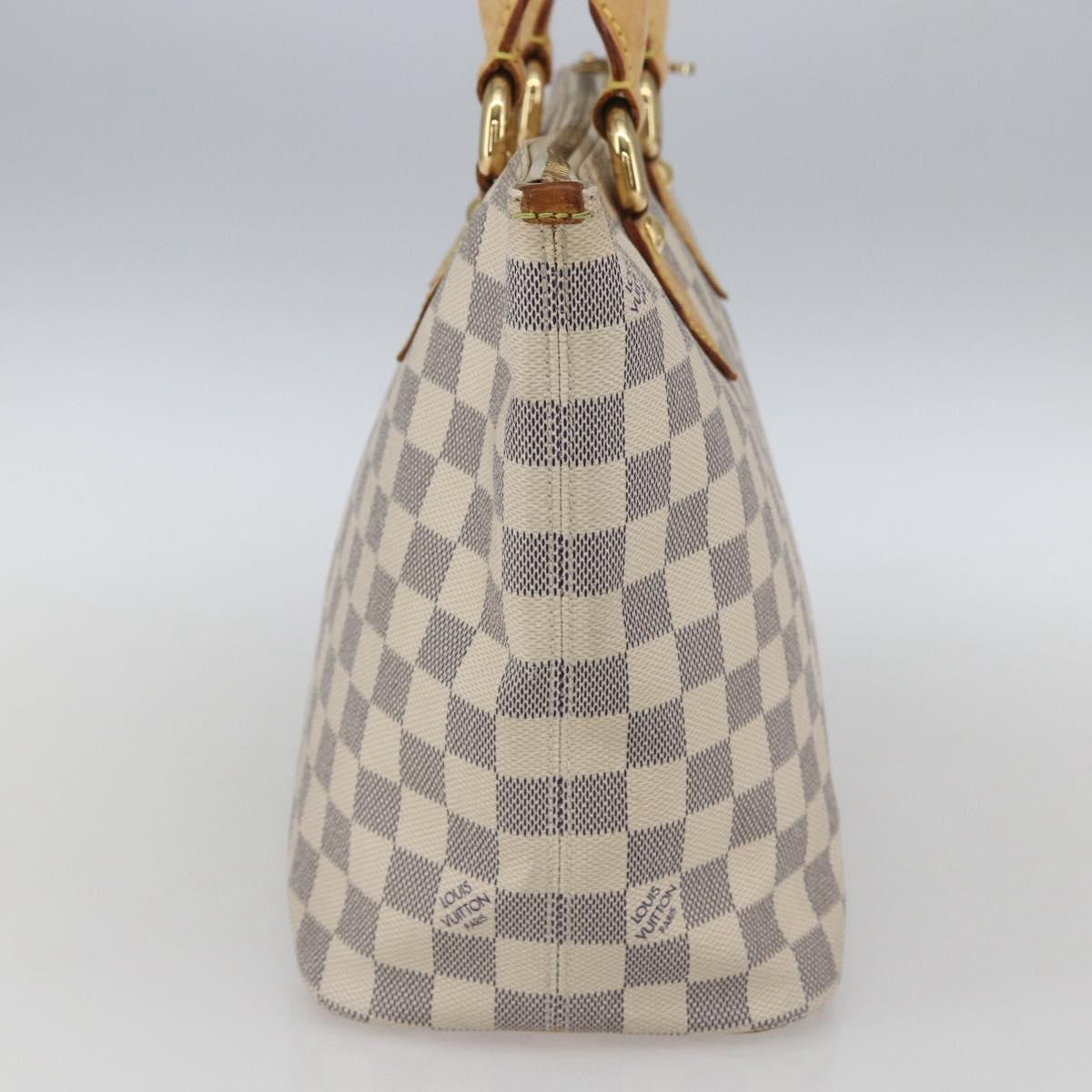 LOUIS VUITTON Damier Azur Saleya PM Tote Bag N51186 LV Auth 162007