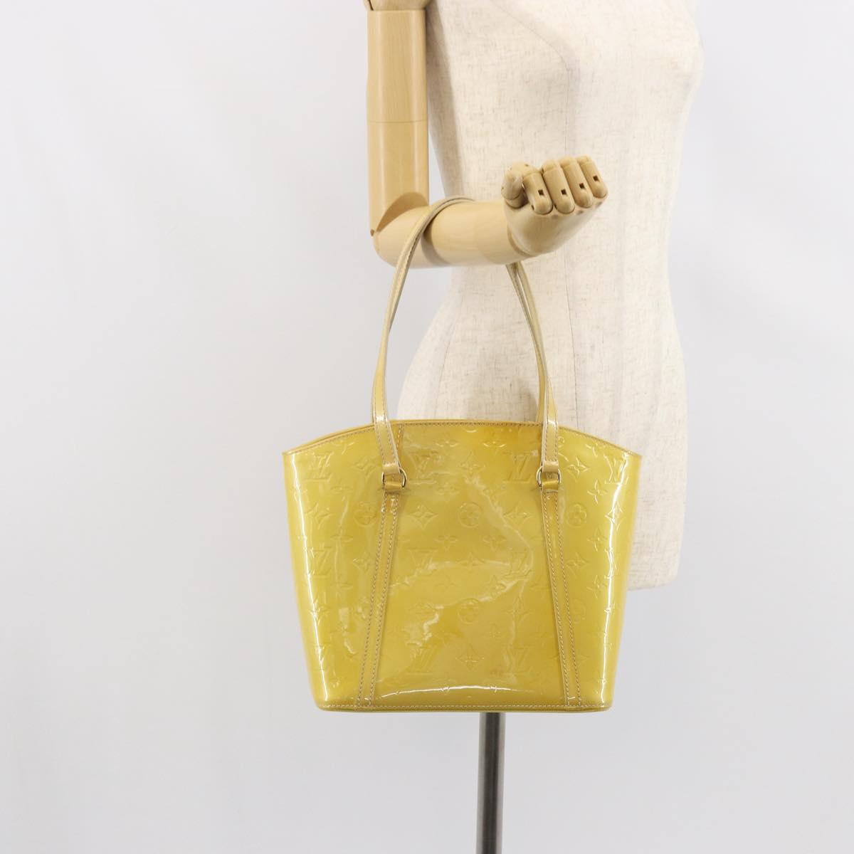 LOUIS VUITTON Monogram Vernis Avalon MM Tote Bag Broncorail M91743 Auth 162011