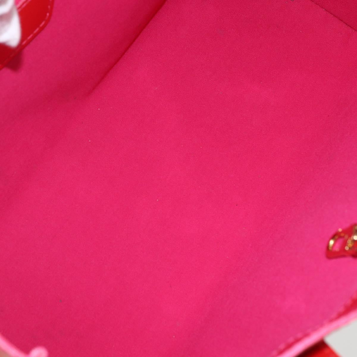 LOUIS VUITTON Monogram Vernis Wilshire Boulevard Bag Rose Pop M93643 Auth 162013