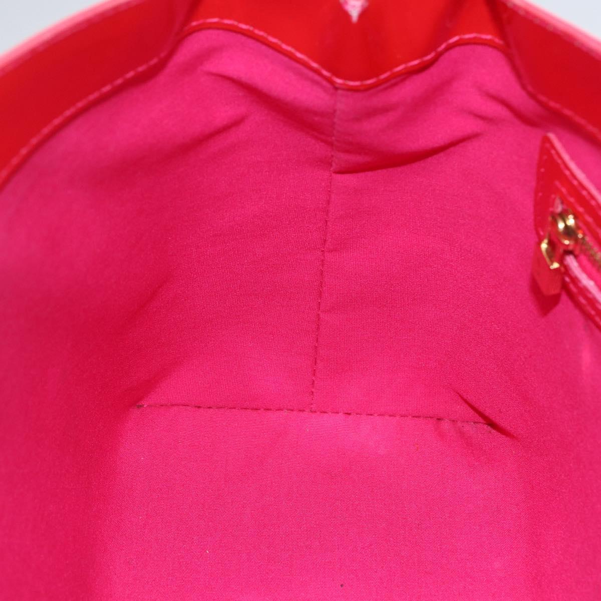 LOUIS VUITTON Monogram Vernis Wilshire Boulevard Bag Rose Pop M93643 Auth 162013