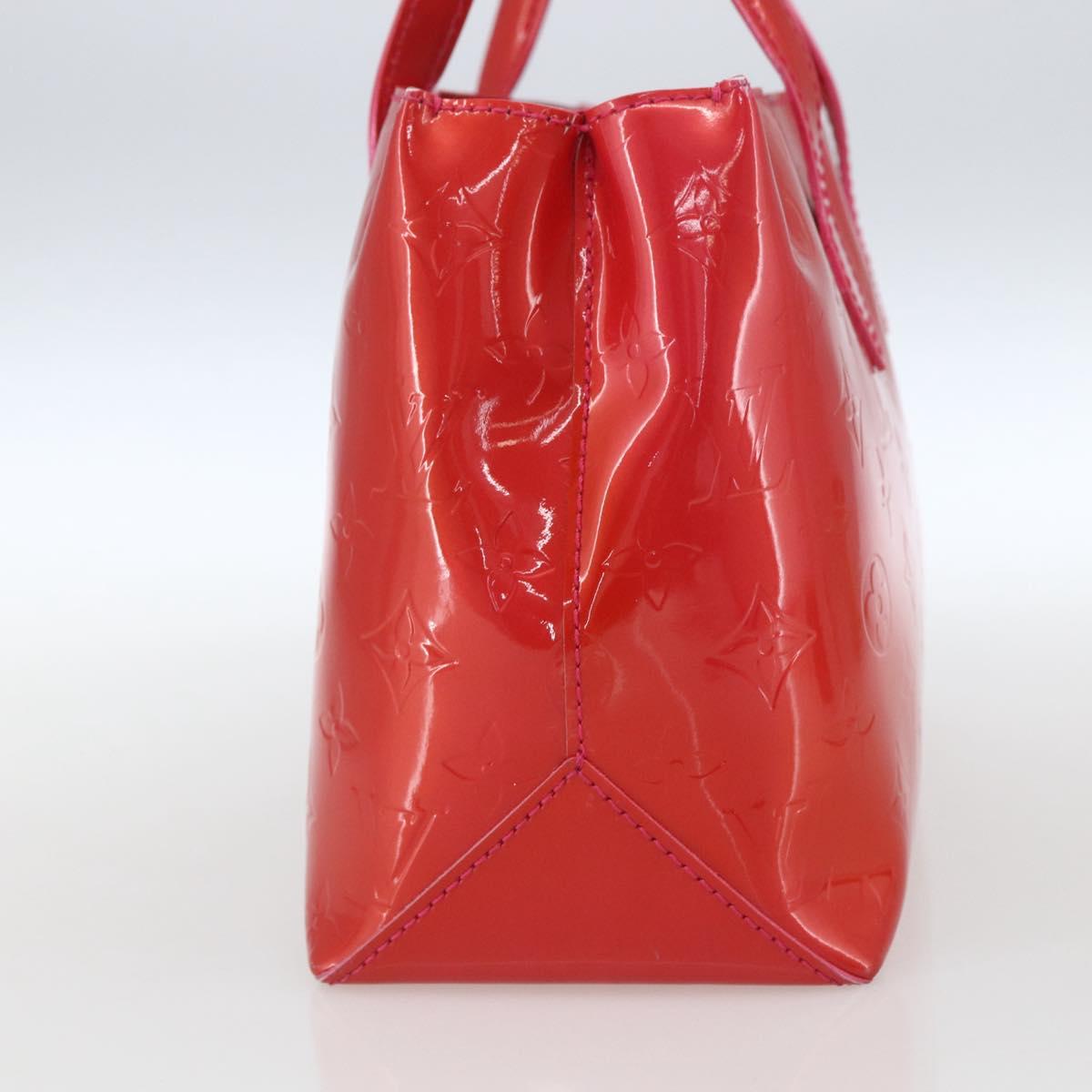 LOUIS VUITTON Monogram Vernis Wilshire Boulevard Bag Rose Pop M93643 Auth 162013