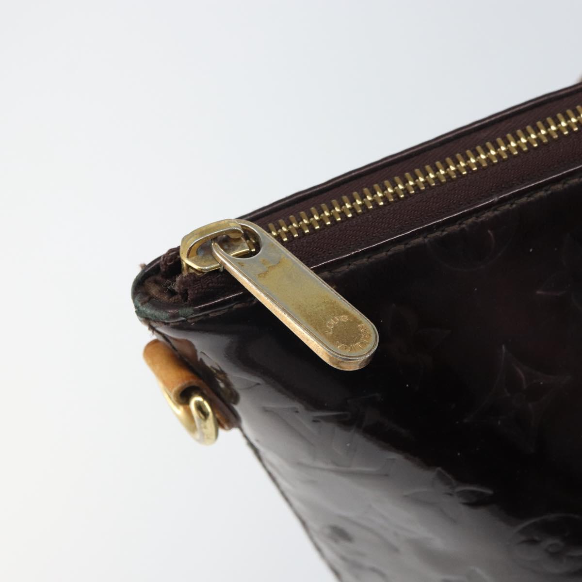 LOUIS VUITTON Monogram Vernis Bellevue GM Tote Bag Amarante M93589 Auth 162014