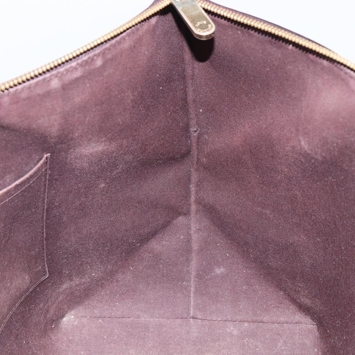 LOUIS VUITTON Monogram Vernis Bellevue GM Tote Bag Amarante M93589 Auth 162014