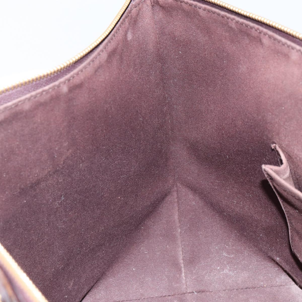 LOUIS VUITTON Monogram Vernis Bellevue GM Tote Bag Amarante M93589 Auth 162014