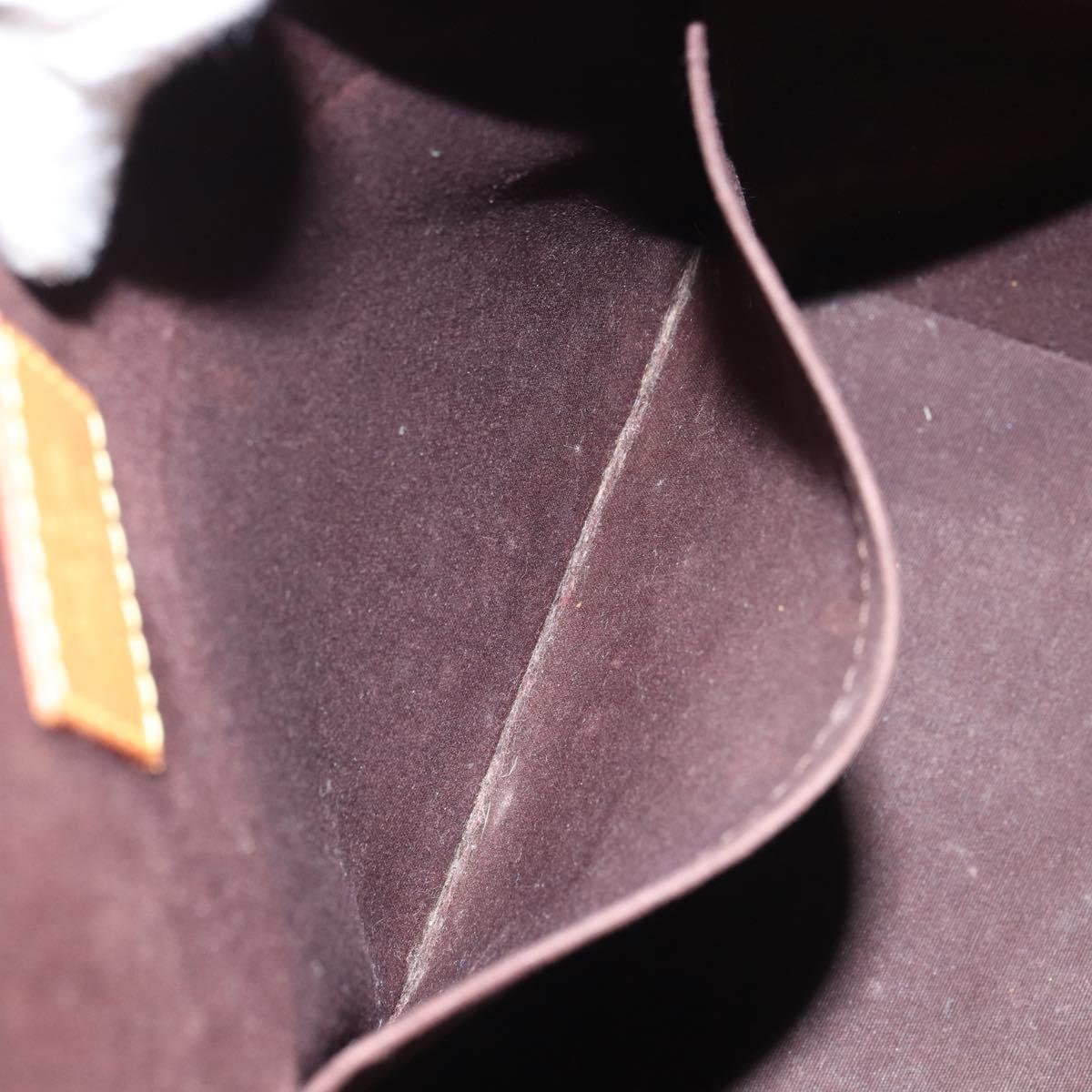 LOUIS VUITTON Monogram Vernis Bellevue GM Tote Bag Amarante M93589 Auth 162014