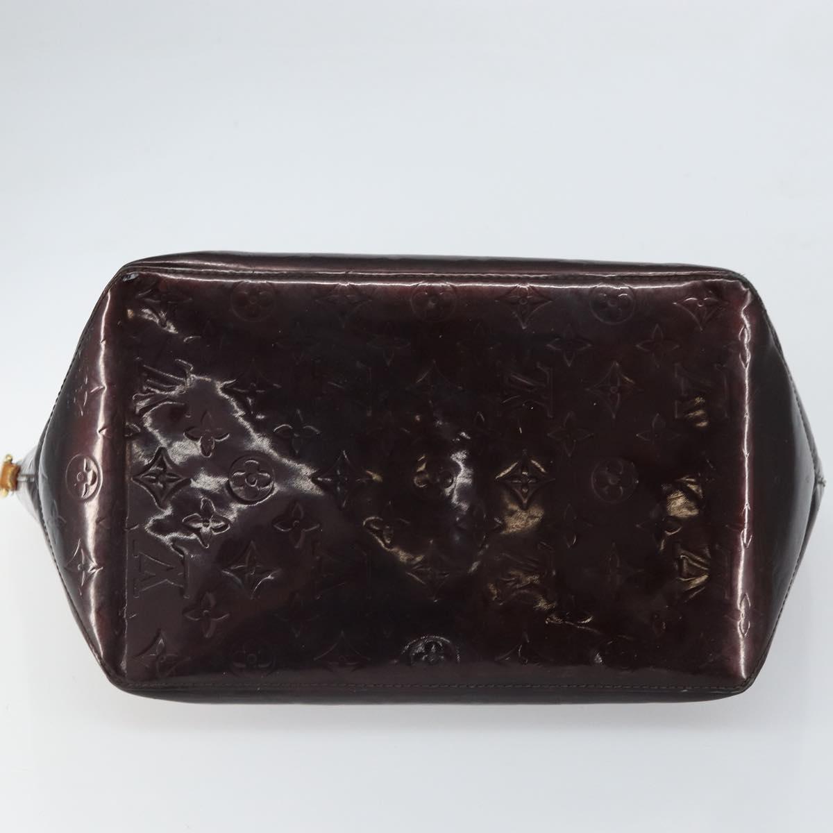 LOUIS VUITTON Monogram Vernis Bellevue GM Tote Bag Amarante M93589 Auth 162014