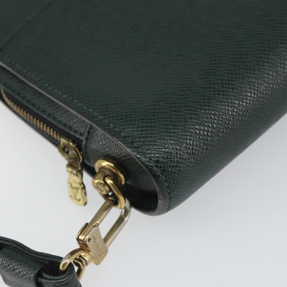LOUIS VUITTON Taiga Baikal Clutch Bag Epicea M30184 LV Auth 162015