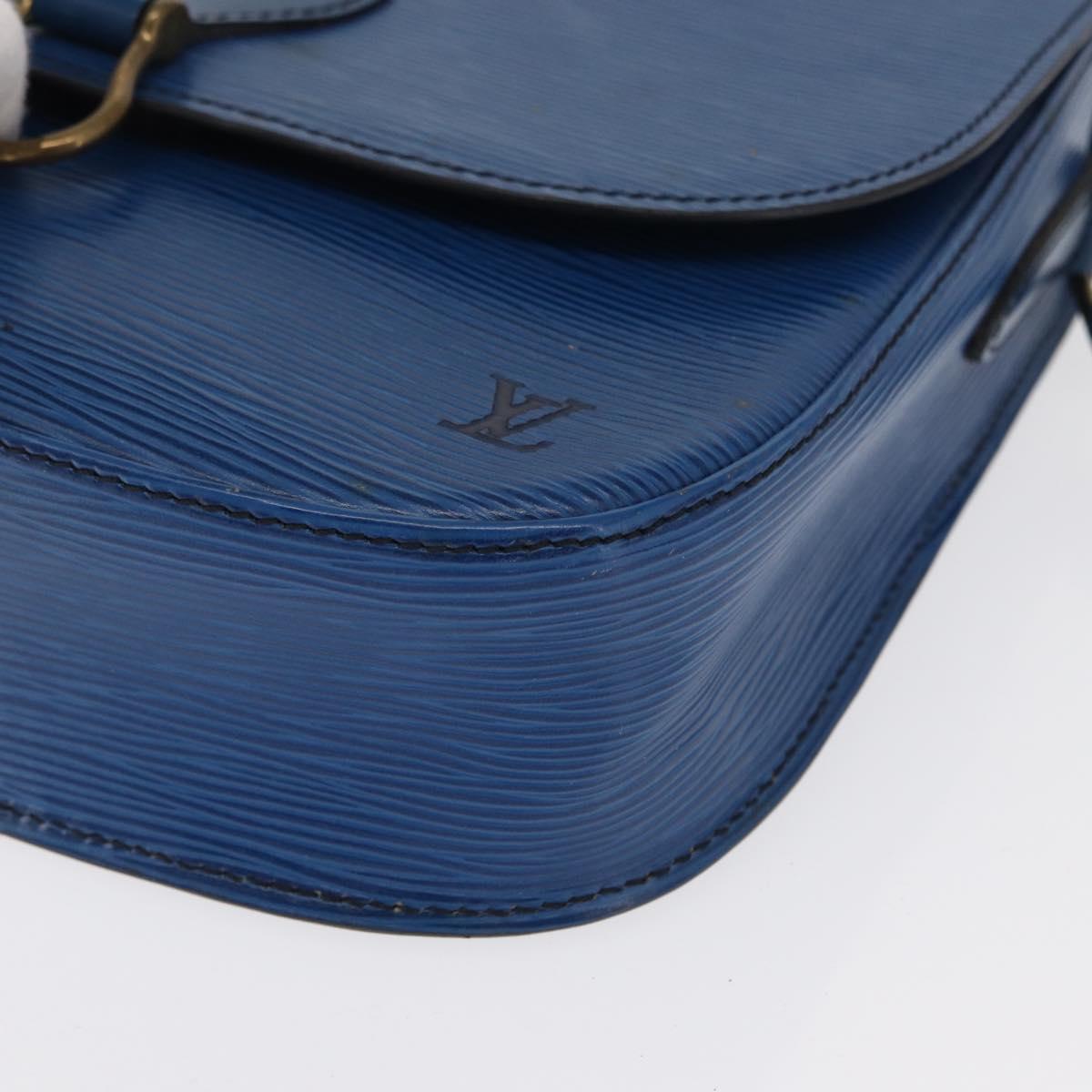 LOUIS VUITTON Epi Saint Cloud GM Shoulder Bag Toledo Blue M52195 LV Auth 162051
