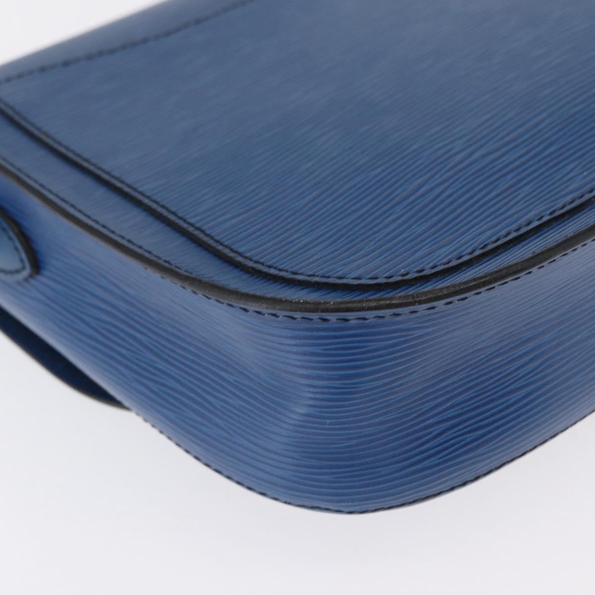 LOUIS VUITTON Epi Saint Cloud GM Shoulder Bag Toledo Blue M52195 LV Auth 162051