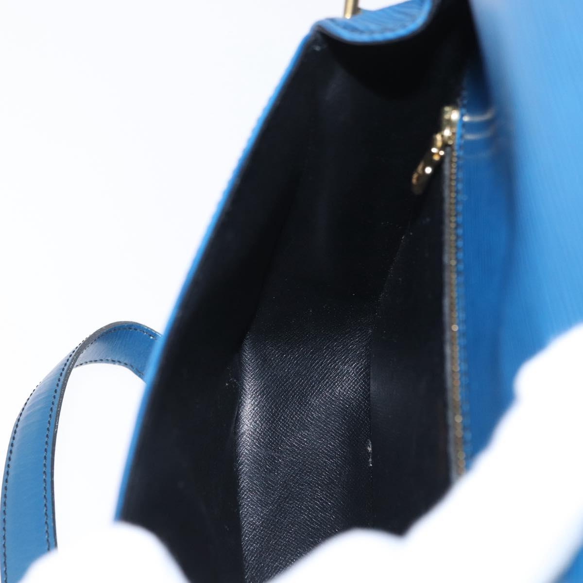 LOUIS VUITTON Epi Saint Cloud GM Shoulder Bag Toledo Blue M52195 LV Auth 162051