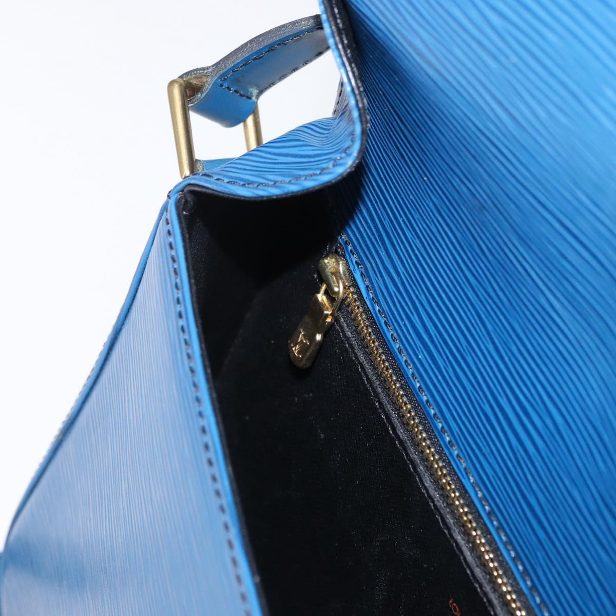 LOUIS VUITTON Epi Saint Cloud GM Shoulder Bag Toledo Blue M52195 LV Auth 162051