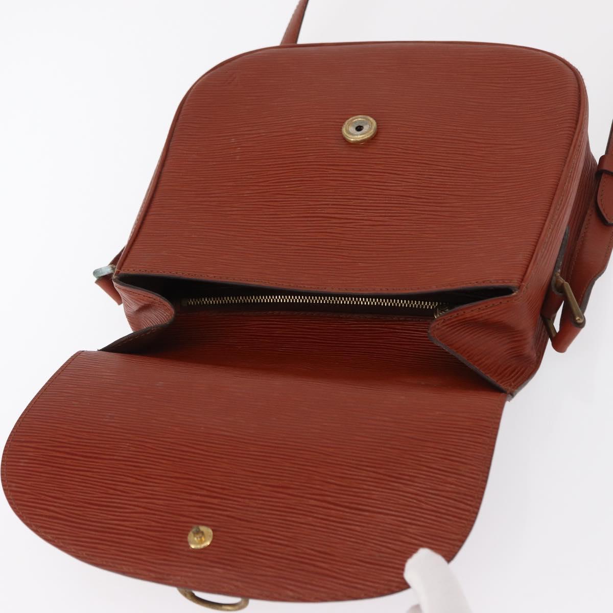 LOUIS VUITTON Epi Saint Cloud GM Shoulder Bag Brown M52193 LV Auth 162052