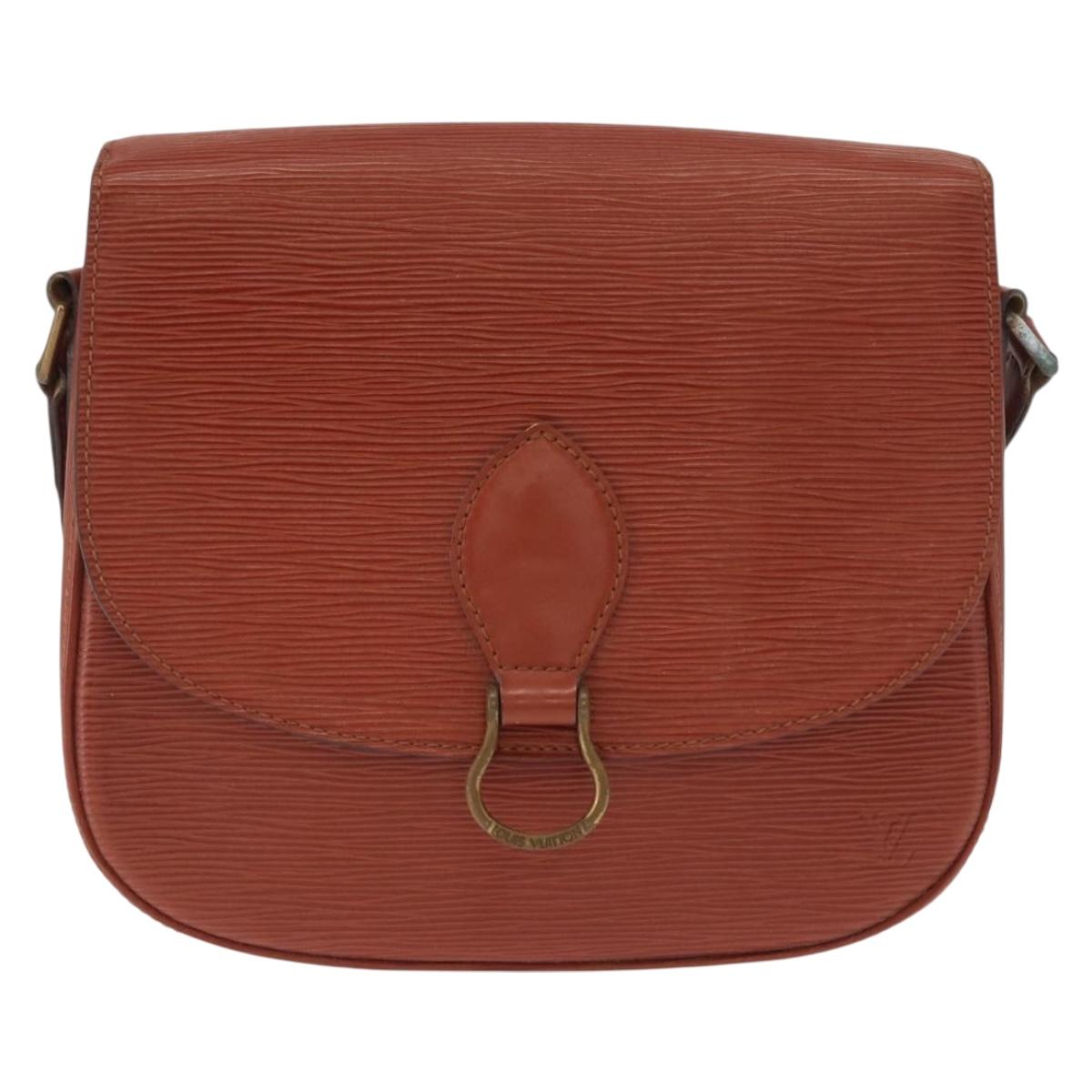 LOUIS VUITTON Epi Saint Cloud GM Shoulder Bag Brown M52193 LV Auth 162052