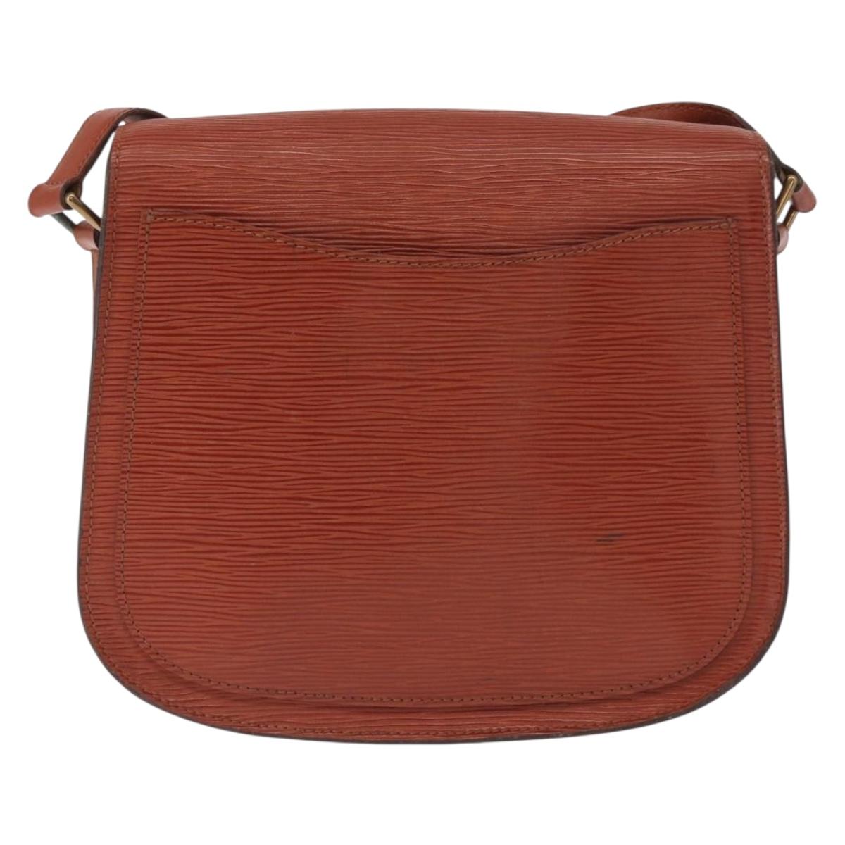 LOUIS VUITTON Epi Saint Cloud GM Shoulder Bag Brown M52193 LV Auth 162052
