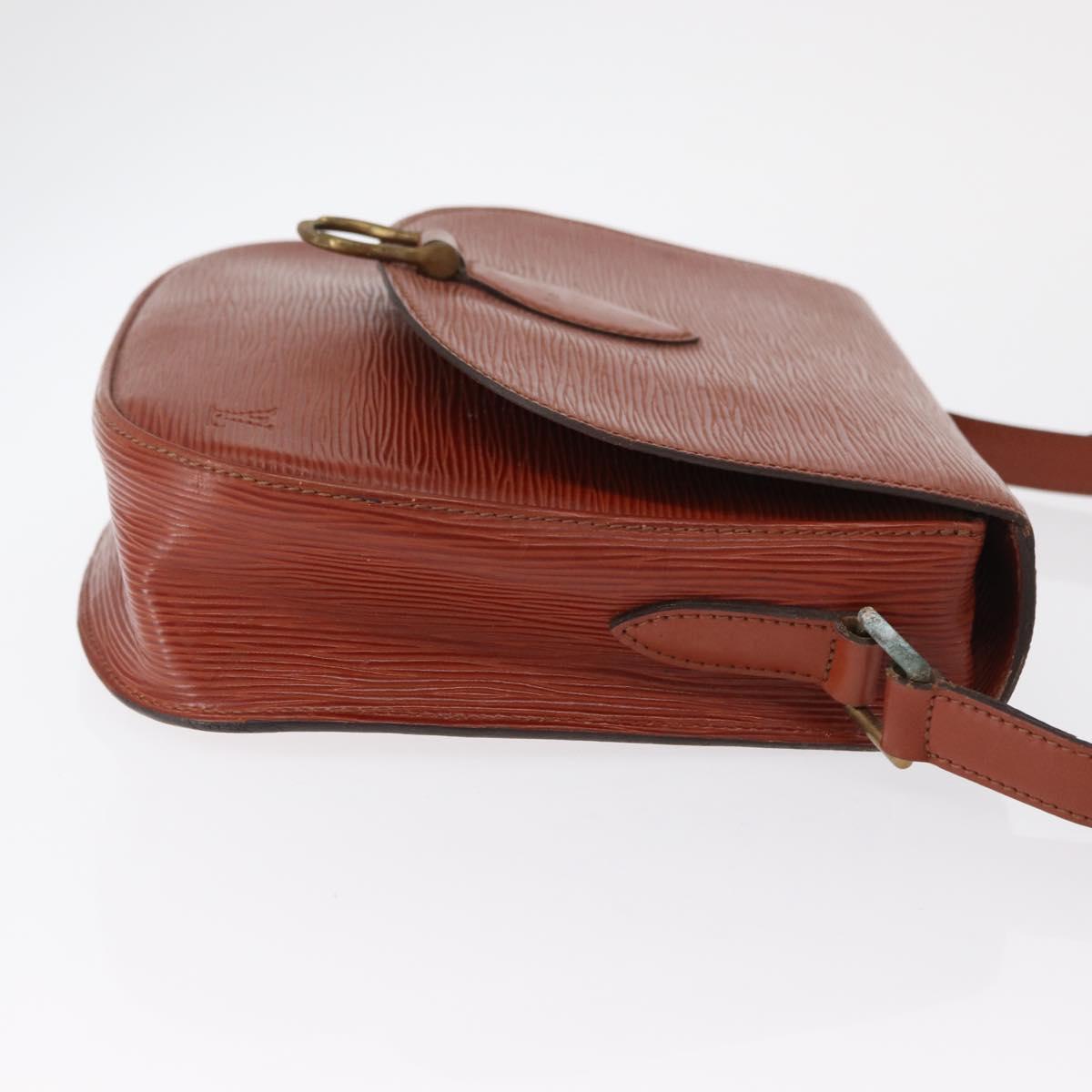 LOUIS VUITTON Epi Saint Cloud GM Shoulder Bag Brown M52193 LV Auth 162052