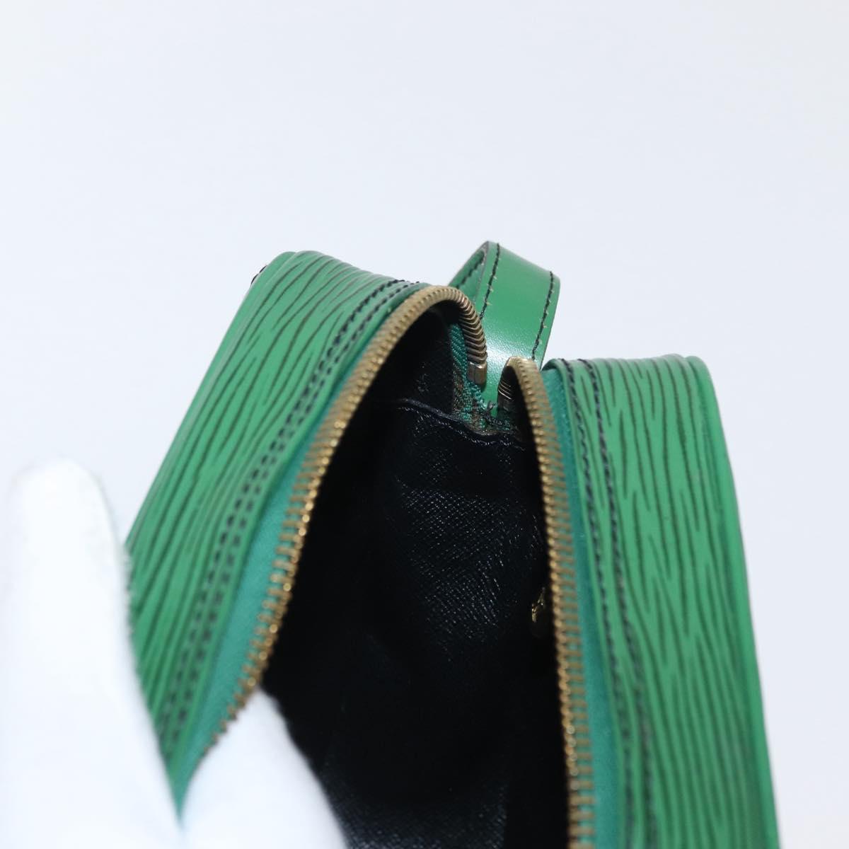 LOUIS VUITTON Epi Jeune Fille MM Shoulder Bag Green M52154 LV Auth 162053