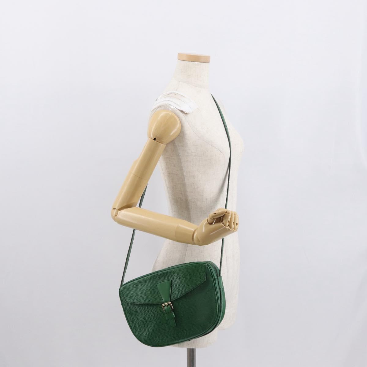 LOUIS VUITTON Epi Jeune Fille MM Shoulder Bag Green M52154 LV Auth 162053