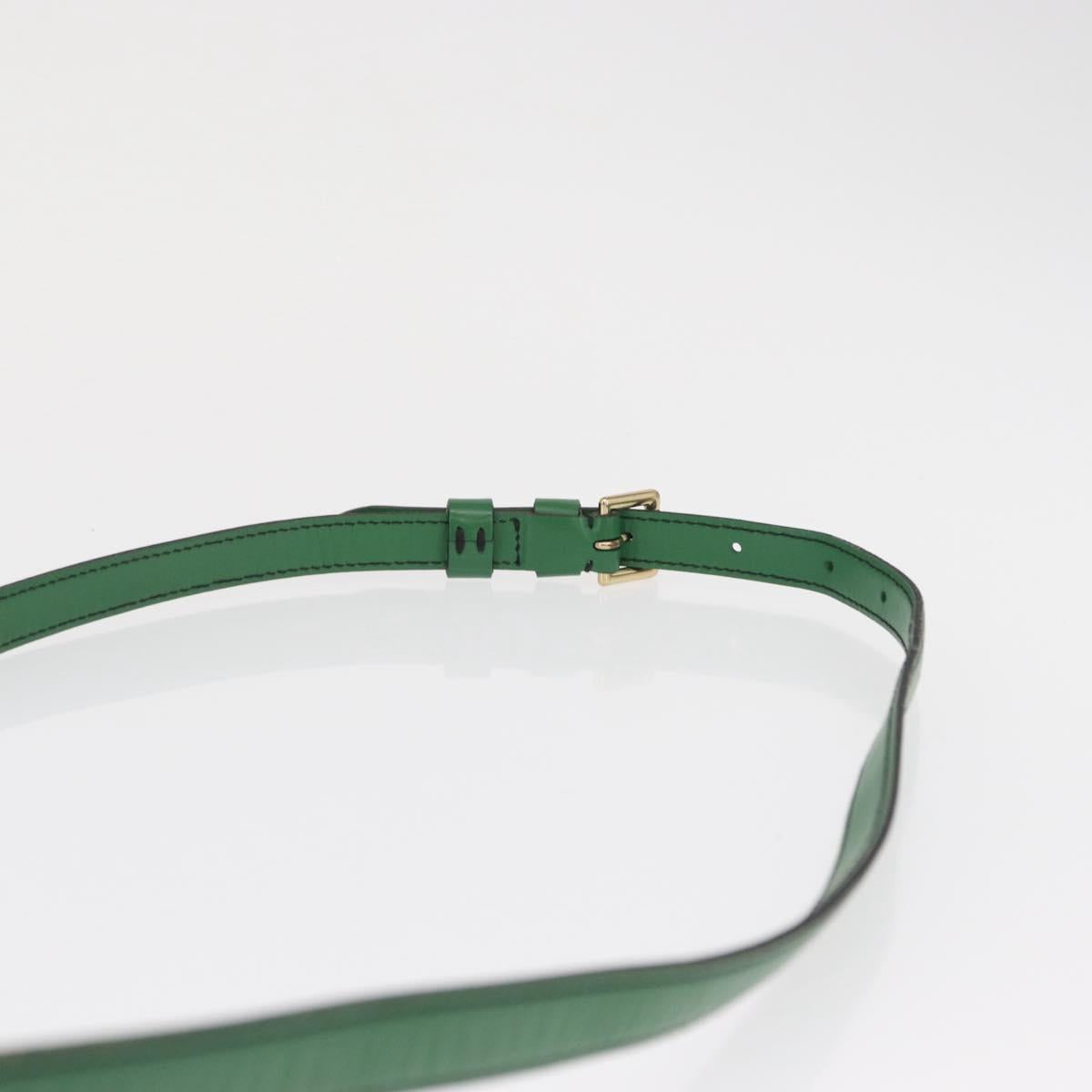 LOUIS VUITTON Epi Jeune Fille MM Shoulder Bag Green M52154 LV Auth 162053