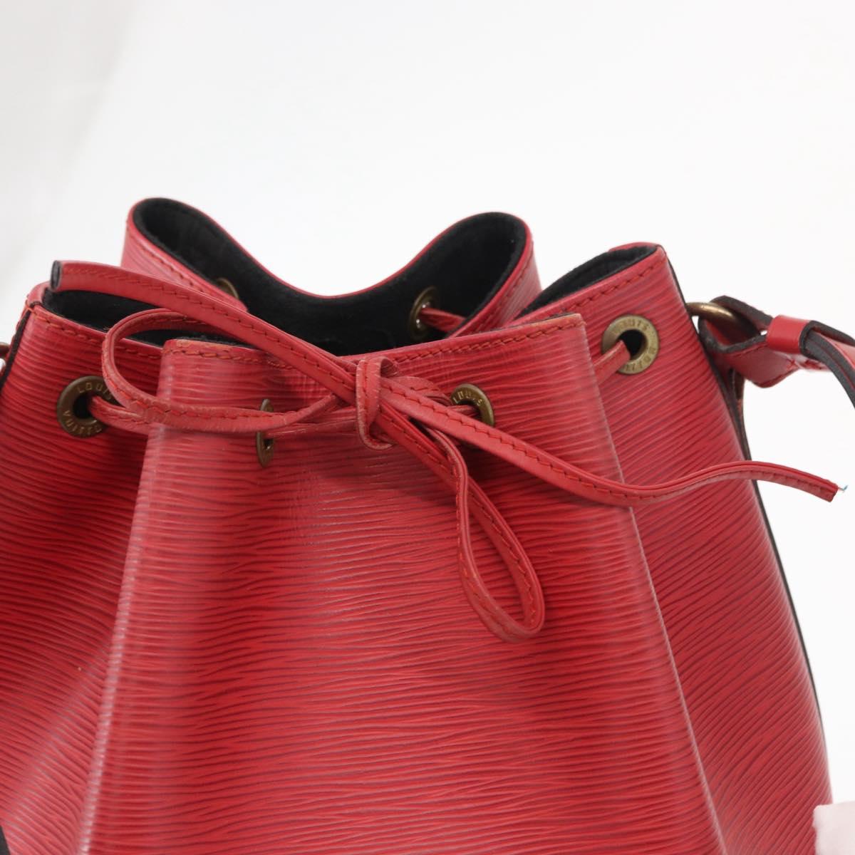 LOUIS VUITTON Epi Noe Shoulder Bag Red M44007 LV Auth 162058