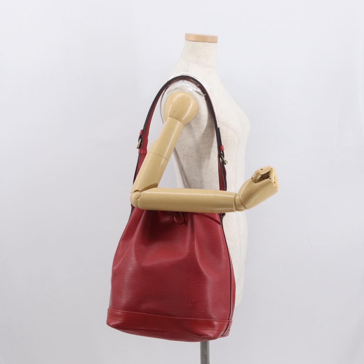 LOUIS VUITTON Epi Noe Shoulder Bag Red M44007 LV Auth 162058
