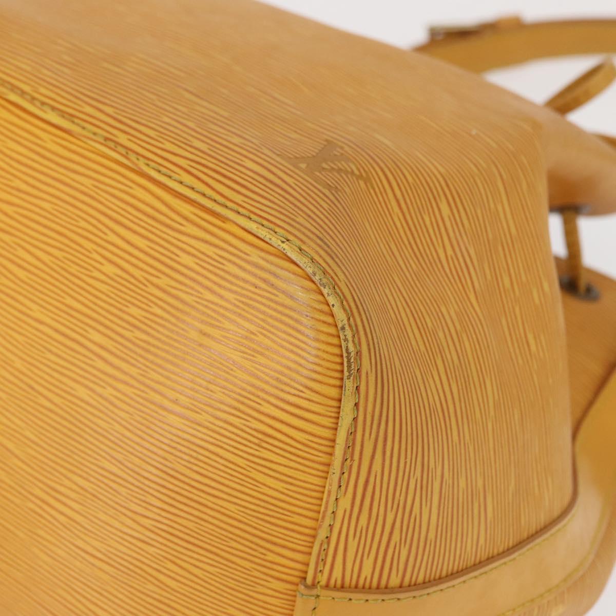 LOUIS VUITTON Epi Petit Noe Shoulder Bag Yellow M44109 LV Auth 162059