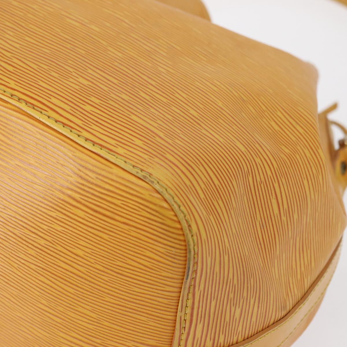 LOUIS VUITTON Epi Petit Noe Shoulder Bag Yellow M44109 LV Auth 162059