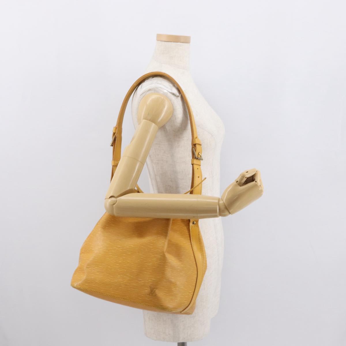 LOUIS VUITTON Epi Petit Noe Shoulder Bag Yellow M44109 LV Auth 162059