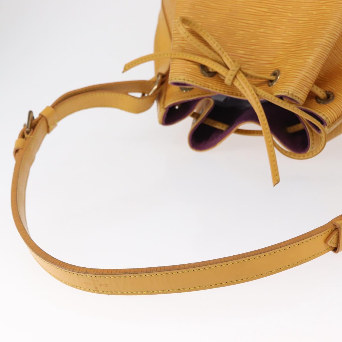 LOUIS VUITTON Epi Petit Noe Shoulder Bag Yellow M44109 LV Auth 162059