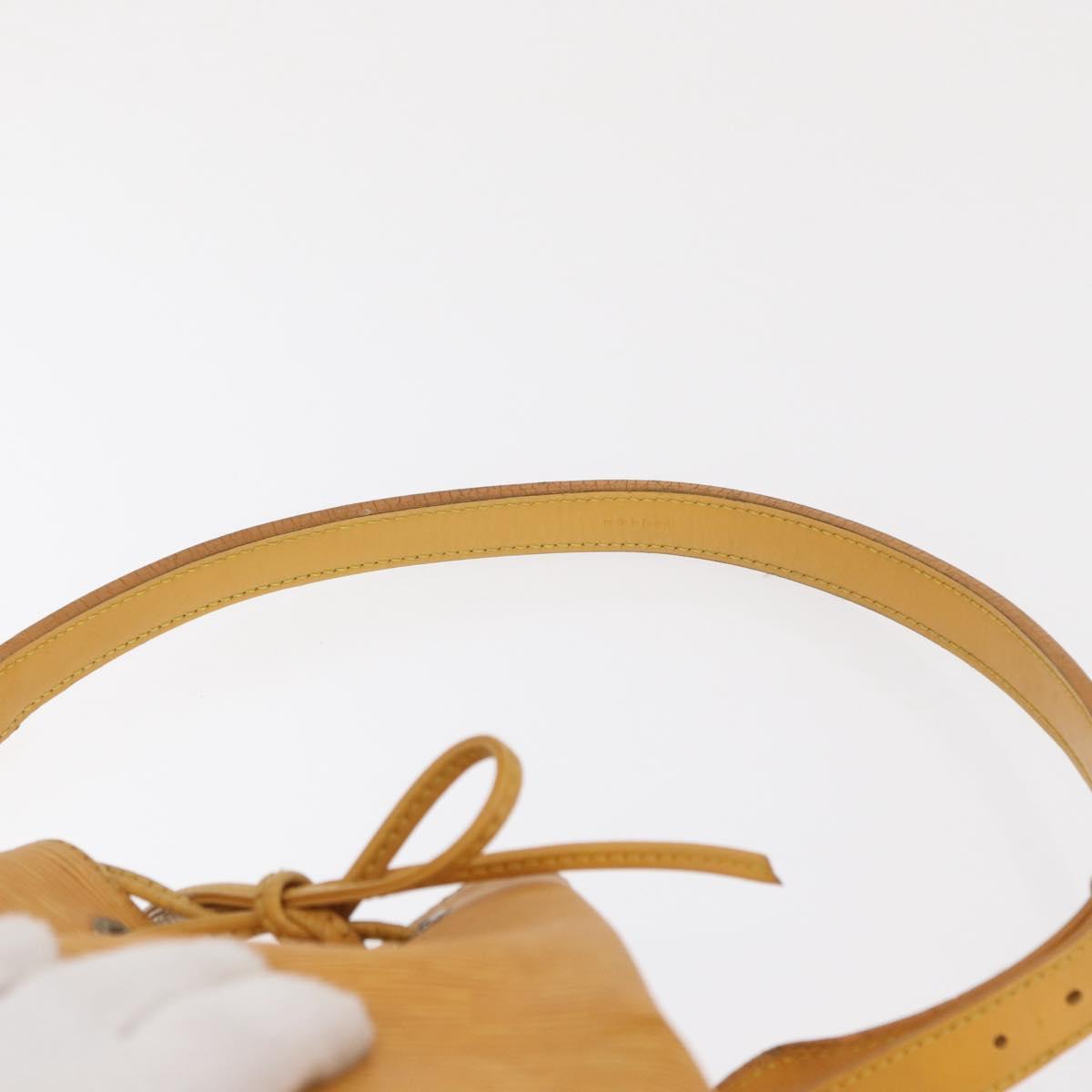 LOUIS VUITTON Epi Petit Noe Shoulder Bag Yellow M44109 LV Auth 162059