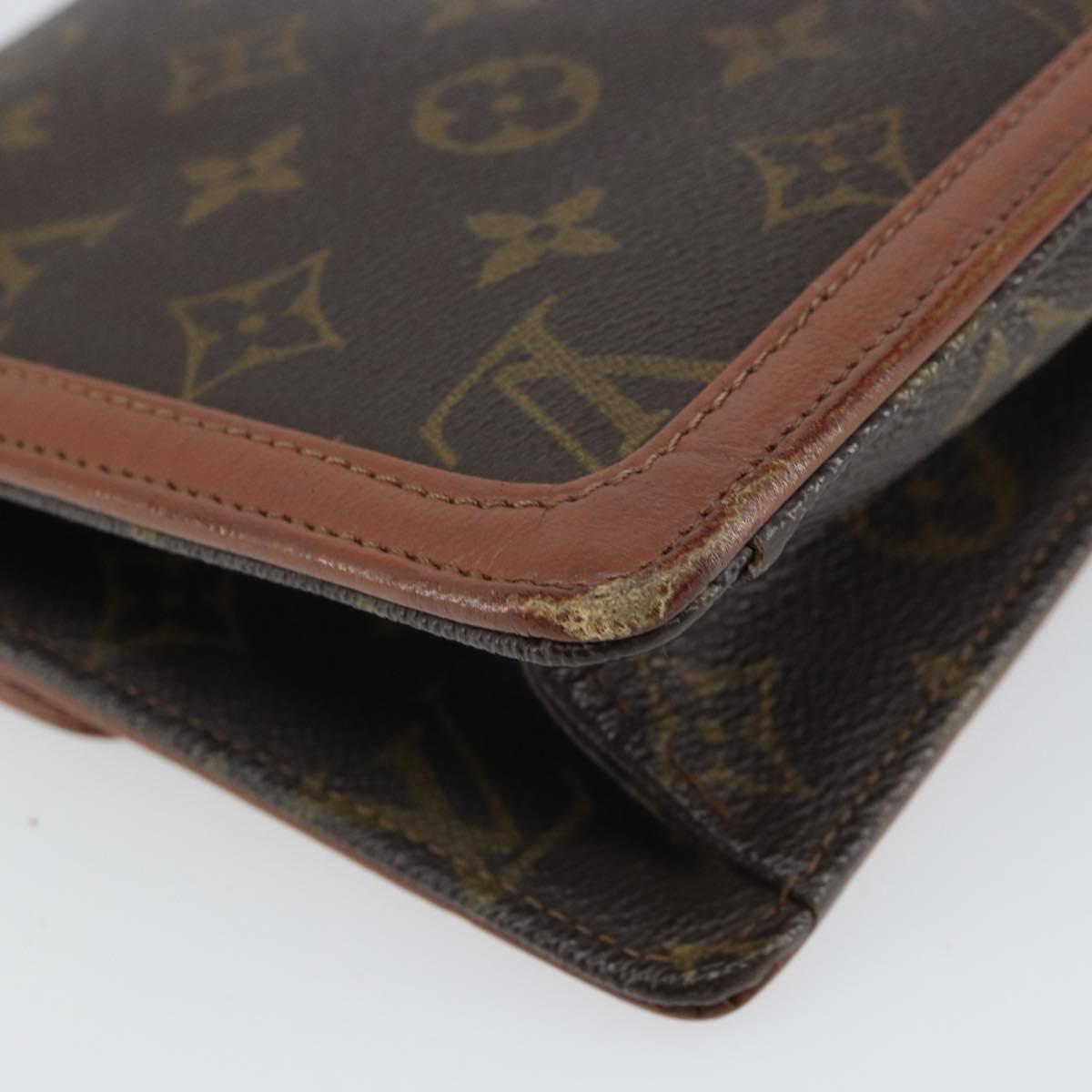 LOUIS VUITTON Monogram Pochette Dam GM Clutch Bag M51810 LV Auth 162060