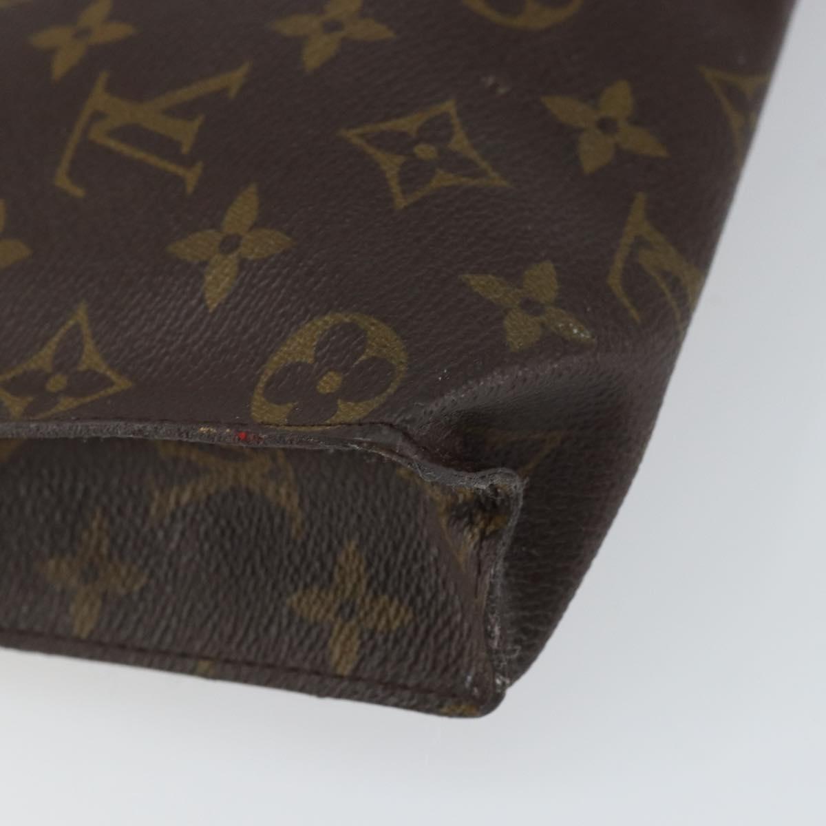 LOUIS VUITTON Monogram Poche Toilette 26 Pouch M47542 LV Auth 162065