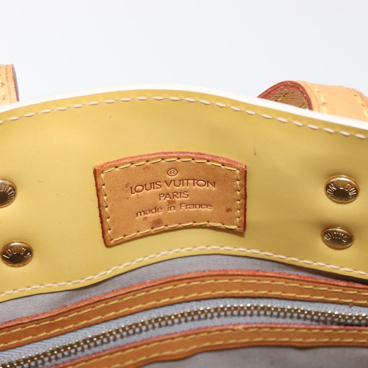 LOUIS VUITTON Monogram Vernis Reade PM Hand Bag Perle M91336 LV Auth 162075