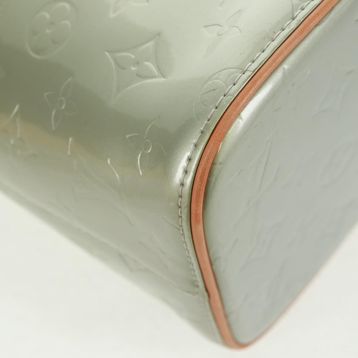 LOUIS VUITTON Monogram Vernis Houston Hand Bag Gris M91053 LV Auth 162078V