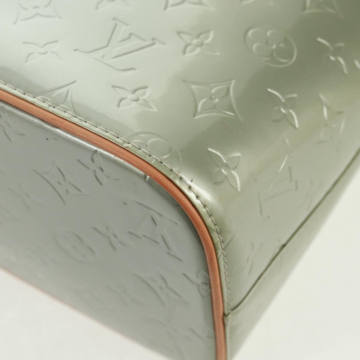 LOUIS VUITTON Monogram Vernis Houston Hand Bag Gris M91053 LV Auth 162078V