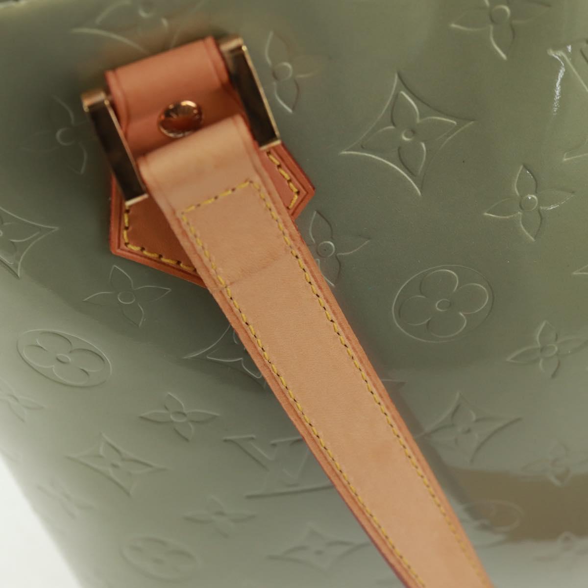 LOUIS VUITTON Monogram Vernis Houston Hand Bag Gris M91053 LV Auth 162078V