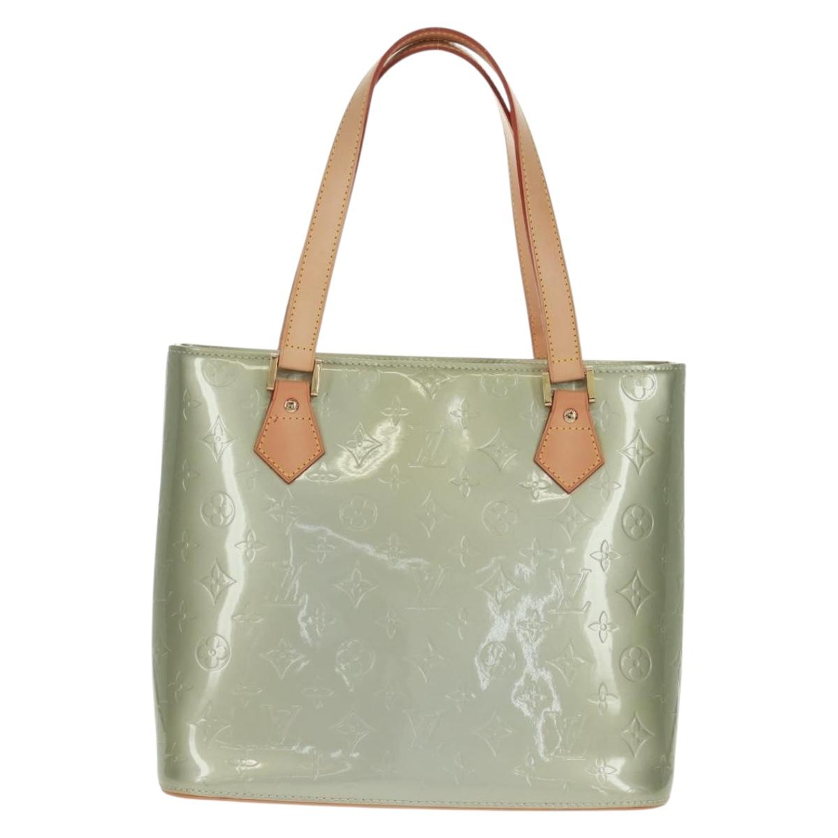 LOUIS VUITTON Monogram Vernis Houston Hand Bag Gris M91053 LV Auth 162078V