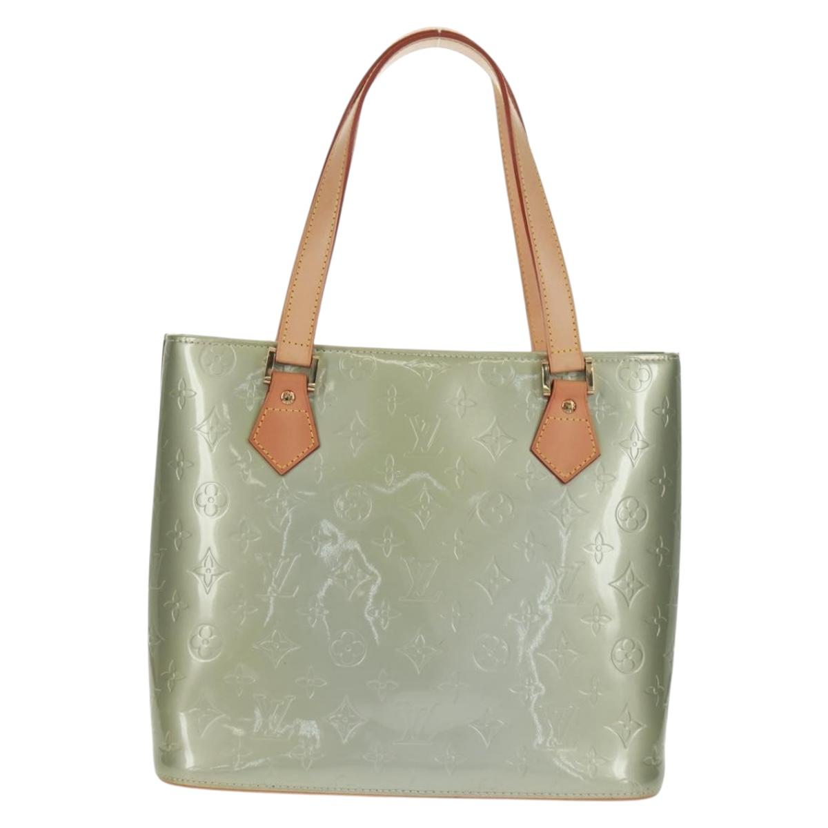 LOUIS VUITTON Monogram Vernis Houston Hand Bag Gris M91053 LV Auth 162078V