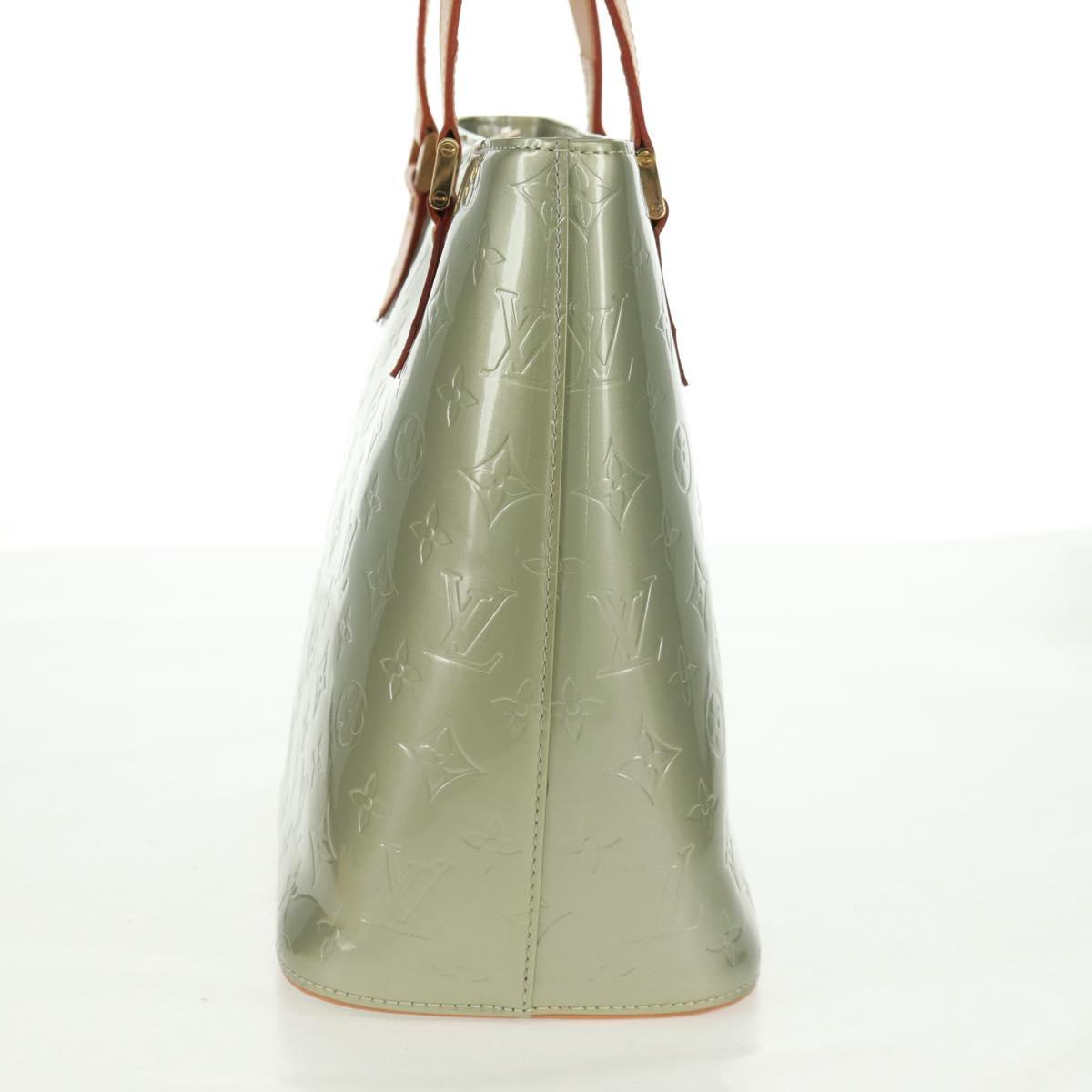 LOUIS VUITTON Monogram Vernis Houston Hand Bag Gris M91053 LV Auth 162078V
