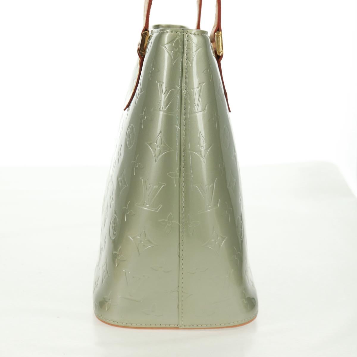 LOUIS VUITTON Monogram Vernis Houston Hand Bag Gris M91053 LV Auth 162078V