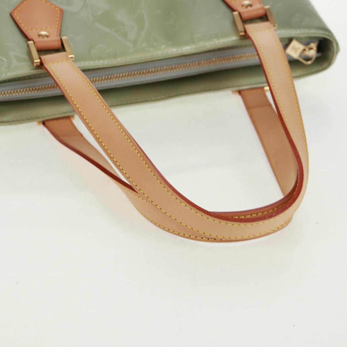 LOUIS VUITTON Monogram Vernis Houston Hand Bag Gris M91053 LV Auth 162078V