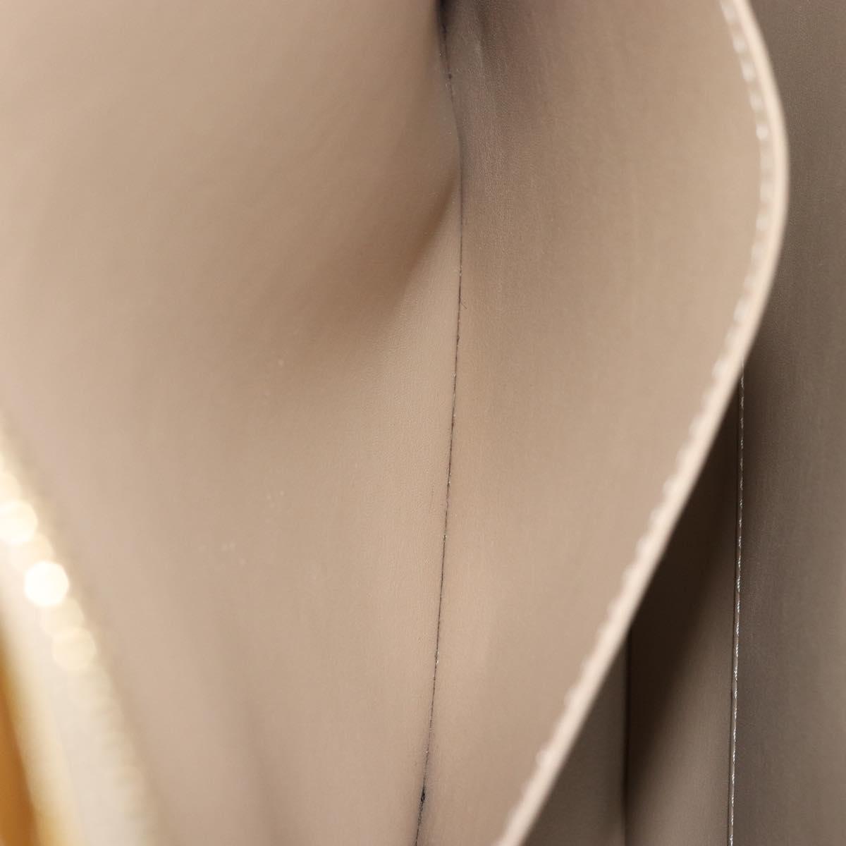 LOUIS VUITTON Monogram Vernis Columbus Tote Bag Beige M91023 LV Auth 162080