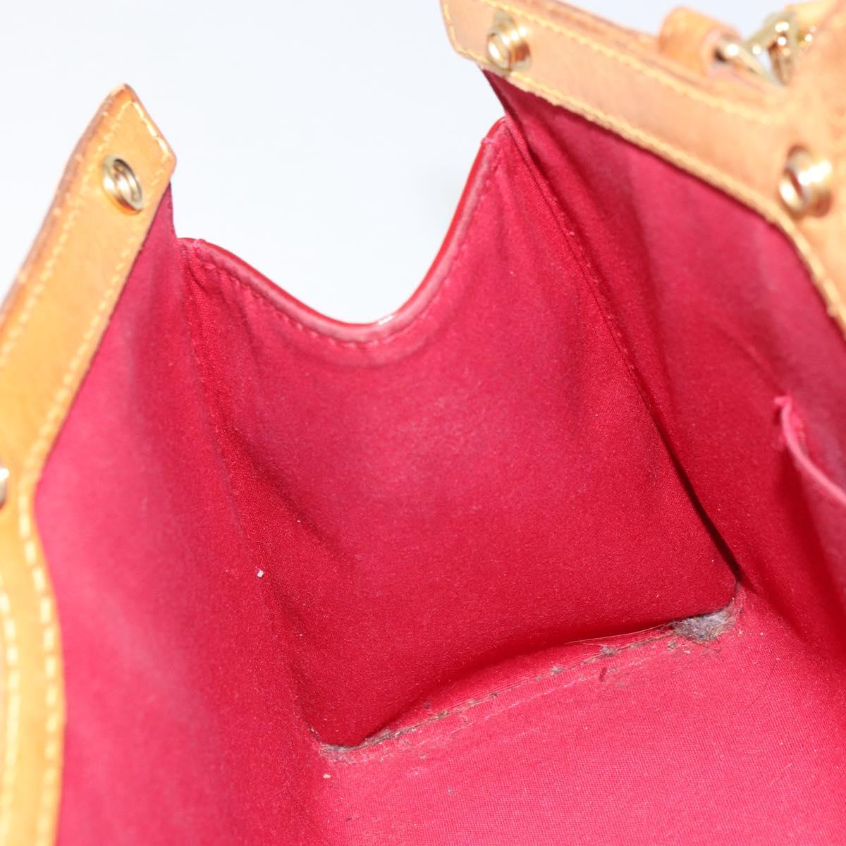 LOUIS VUITTON Vernis Roxbury Drive Bag 2way Pomme D'amour M91987 LV Auth 162085