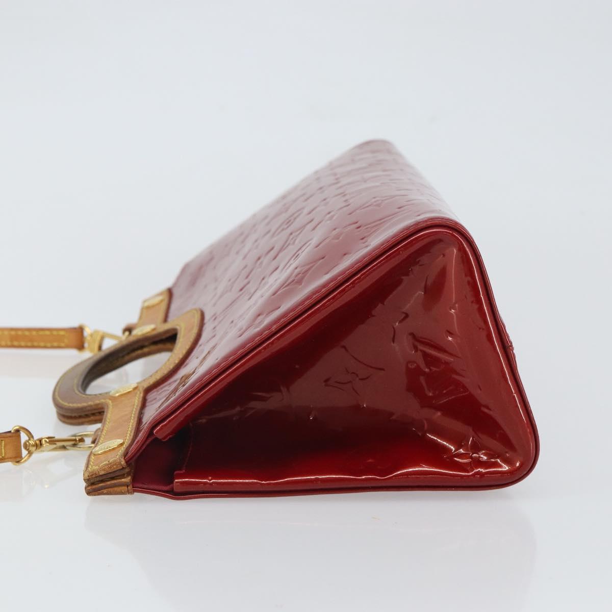 LOUIS VUITTON Vernis Roxbury Drive Bag 2way Pomme D'amour M91987 LV Auth 162085