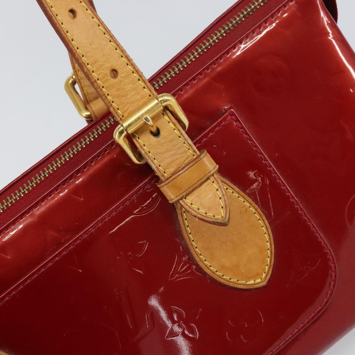 LOUIS VUITTON Vernis Rosewood Avenue Bag Pomme D'amour M93507 Auth 162086