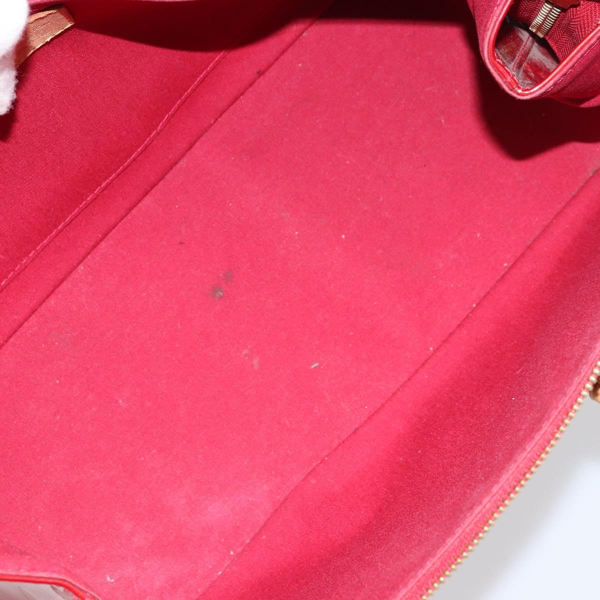 LOUIS VUITTON Vernis Rosewood Avenue Bag Pomme D'amour M93507 Auth 162086