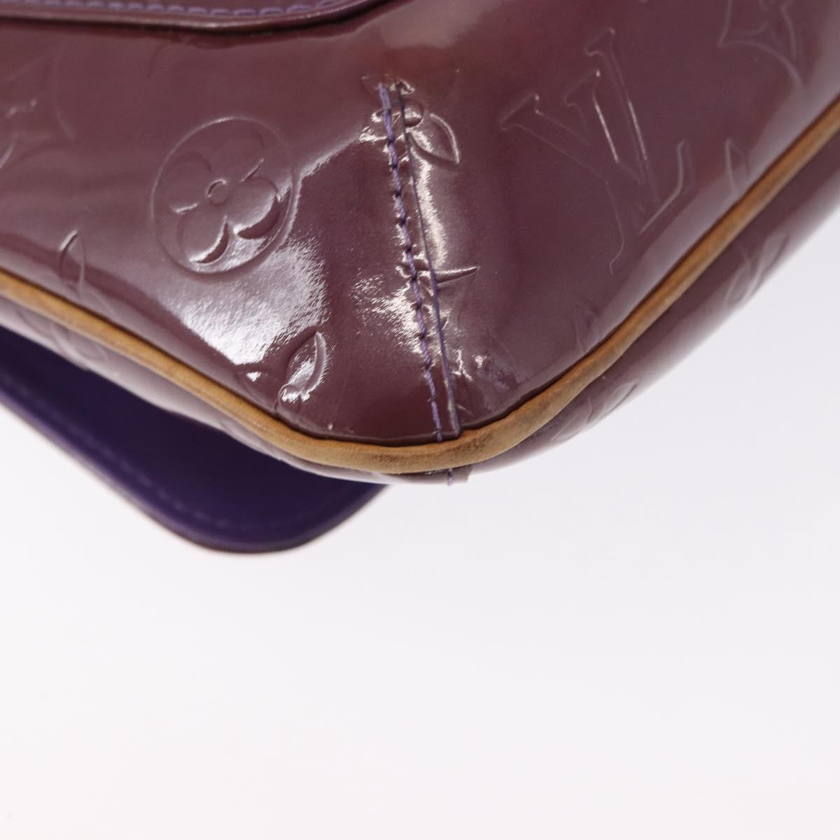 LOUIS VUITTON Vernis Thompson Street Bag Purple Viole M91095 Auth 162088