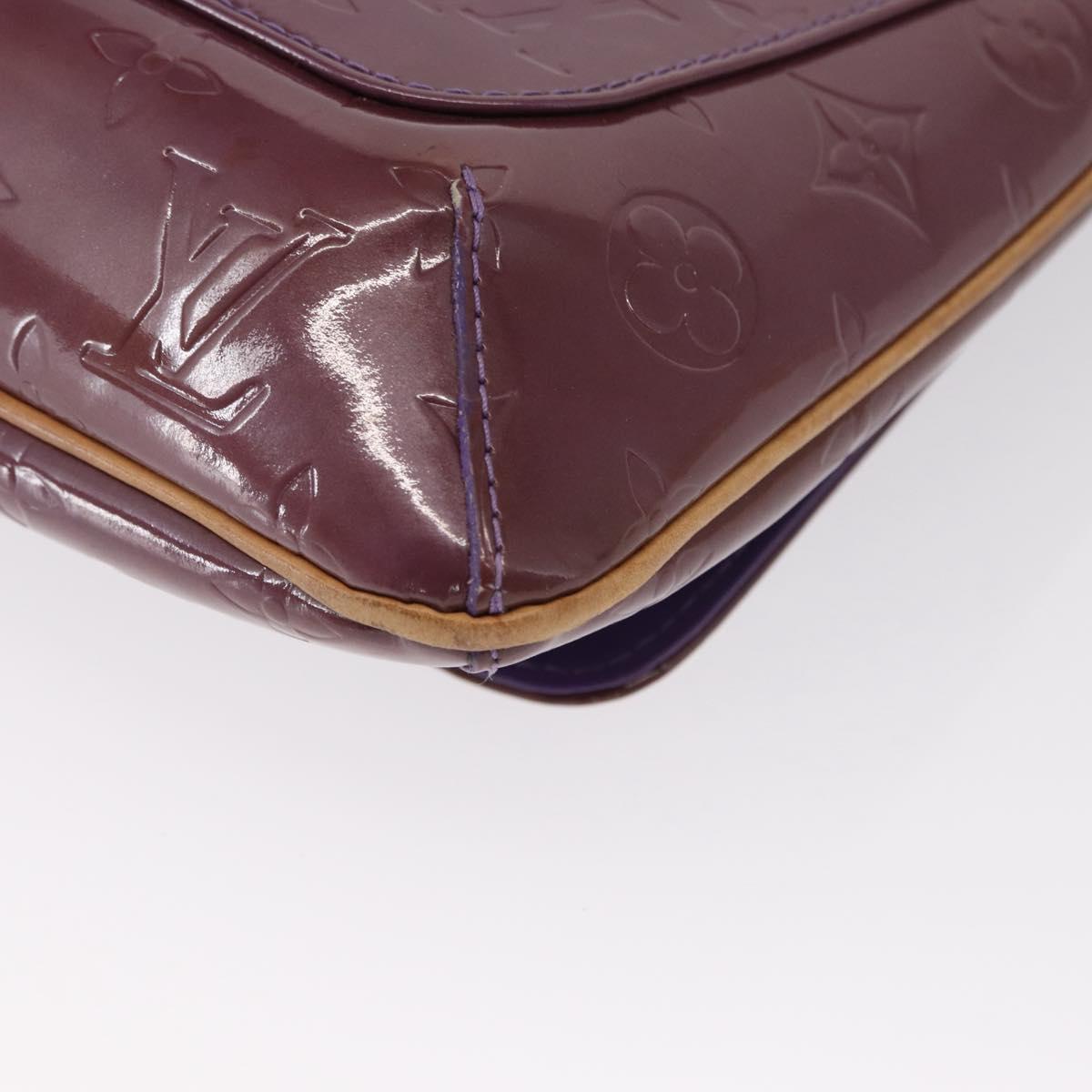 LOUIS VUITTON Vernis Thompson Street Bag Purple Viole M91095 Auth 162088